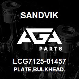LCG7125-01457 Sandvik PLATE,BULKHEAD, | AGA Parts
