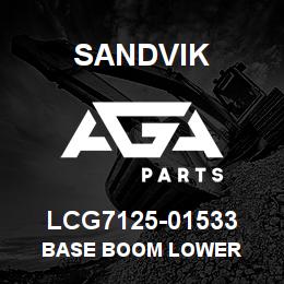 LCG7125-01533 Sandvik BASE BOOM LOWER | AGA Parts