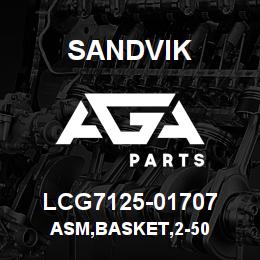 LCG7125-01707 Sandvik ASM,BASKET,2-50 | AGA Parts