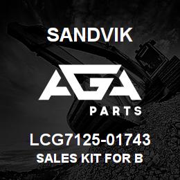 LCG7125-01743 Sandvik SALES KIT FOR B | AGA Parts