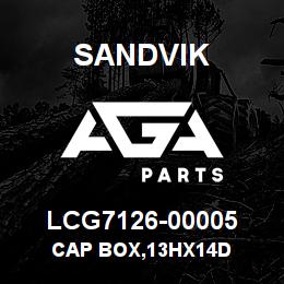 LCG7126-00005 Sandvik CAP BOX,13HX14D | AGA Parts