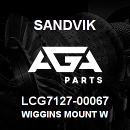 LCG7127-00067 Sandvik WIGGINS MOUNT W | AGA Parts