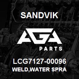 LCG7127-00096 Sandvik WELD,WATER SPRA | AGA Parts