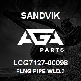 LCG7127-00098 Sandvik FLNG PIPE WLD,3 | AGA Parts