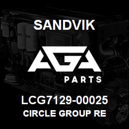LCG7129-00025 Sandvik CIRCLE GROUP RE | AGA Parts