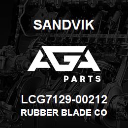 LCG7129-00212 Sandvik RUBBER BLADE CO | AGA Parts