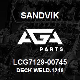 LCG7129-00745 Sandvik DECK WELD,1248 | AGA Parts