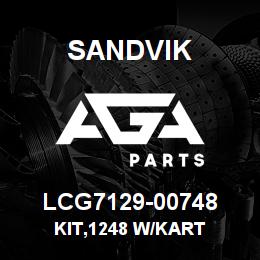 LCG7129-00748 Sandvik KIT,1248 W/KART | AGA Parts