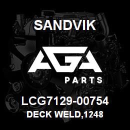 LCG7129-00754 Sandvik DECK WELD,1248 | AGA Parts