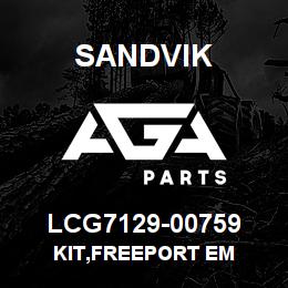 LCG7129-00759 Sandvik KIT,FREEPORT EM | AGA Parts