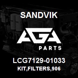 LCG7129-01033 Sandvik KIT,FILTERS,906 | AGA Parts