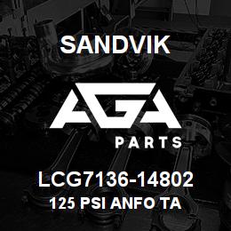 LCG7136-14802 Sandvik 125 PSI ANFO TA | AGA Parts