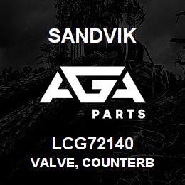 LCG72140 Sandvik VALVE, COUNTERB | AGA Parts