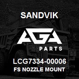 LCG7334-00006 Sandvik FS NOZZLE MOUNT | AGA Parts