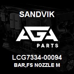 LCG7334-00094 Sandvik BAR,FS NOZZLE M | AGA Parts