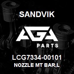 LCG7334-00101 Sandvik NOZZLE MT BAR,L | AGA Parts