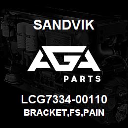 LCG7334-00110 Sandvik BRACKET,FS,PAIN | AGA Parts
