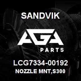 LCG7334-00192 Sandvik NOZZLE MNT,S300 | AGA Parts