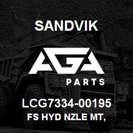 LCG7334-00195 Sandvik FS HYD NZLE MT, | AGA Parts