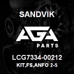 LCG7334-00212 Sandvik KIT,FS,ANFO 2-5 | AGA Parts