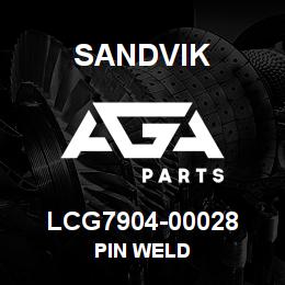 LCG7904-00028 Sandvik PIN WELD | AGA Parts