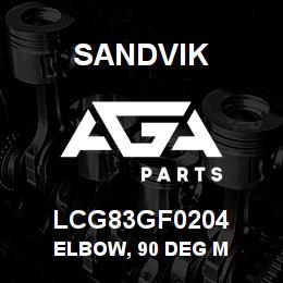 LCG83GF0204 Sandvik ELBOW, 90 DEG M | AGA Parts