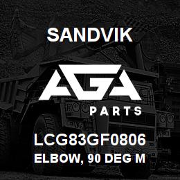 LCG83GF0806 Sandvik ELBOW, 90 DEG M | AGA Parts