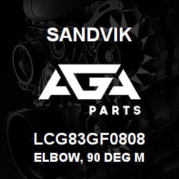 LCG83GF0808 Sandvik ELBOW, 90 DEG M | AGA Parts