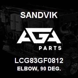 LCG83GF0812 Sandvik ELBOW, 90 DEG. | AGA Parts