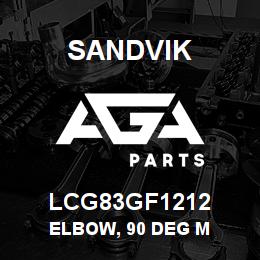 LCG83GF1212 Sandvik ELBOW, 90 DEG M | AGA Parts