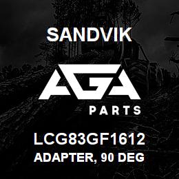 LCG83GF1612 Sandvik ADAPTER, 90 DEG | AGA Parts