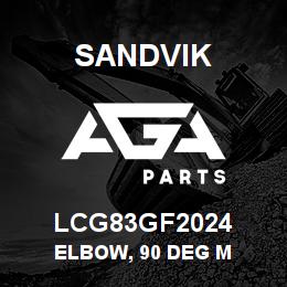 LCG83GF2024 Sandvik ELBOW, 90 DEG M | AGA Parts