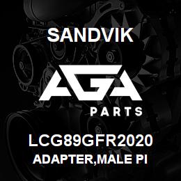 LCG89GFR2020 Sandvik ADAPTER,MALE PI | AGA Parts