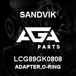 LCG89GK0808 Sandvik ADAPTER,O-RING | AGA Parts