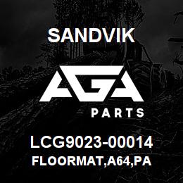 LCG9023-00014 Sandvik FLOORMAT,A64,PA | AGA Parts