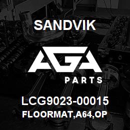 LCG9023-00015 Sandvik FLOORMAT,A64,OP | AGA Parts