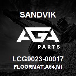 LCG9023-00017 Sandvik FLOORMAT,A64,MI | AGA Parts