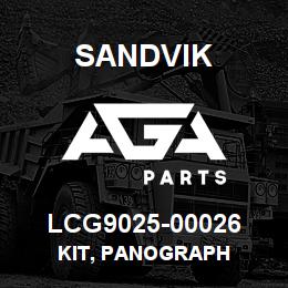 LCG9025-00026 Sandvik KIT, PANOGRAPH | AGA Parts