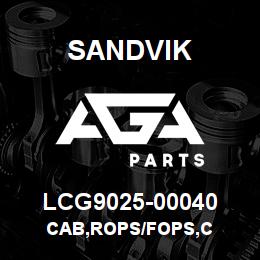 LCG9025-00040 Sandvik CAB,ROPS/FOPS,C | AGA Parts