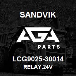 LCG9025-30014 Sandvik RELAY,24V | AGA Parts