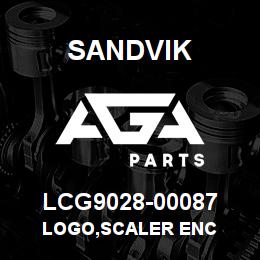 LCG9028-00087 Sandvik LOGO,SCALER ENC | AGA Parts