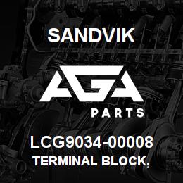 LCG9034-00008 Sandvik TERMINAL BLOCK, | AGA Parts