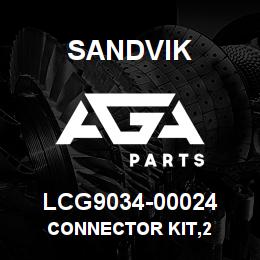 LCG9034-00024 Sandvik CONNECTOR KIT,2 | AGA Parts