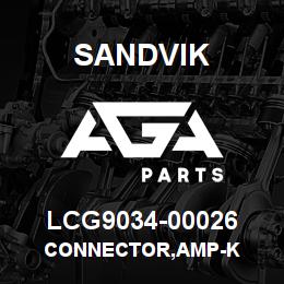 LCG9034-00026 Sandvik CONNECTOR,AMP-K | AGA Parts