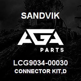 LCG9034-00030 Sandvik CONNECTOR KIT,D | AGA Parts