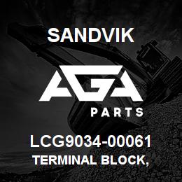 LCG9034-00061 Sandvik TERMINAL BLOCK, | AGA Parts