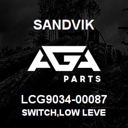 LCG9034-00087 Sandvik SWITCH,LOW LEVE | AGA Parts