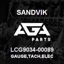 LCG9034-00089 Sandvik GAUGE,TACH,ELEC | AGA Parts