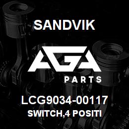LCG9034-00117 Sandvik SWITCH,4 POSITI | AGA Parts