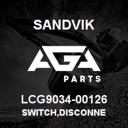 LCG9034-00126 Sandvik SWITCH,DISCONNE | AGA Parts